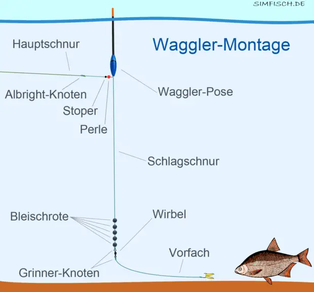 Waggler-Montage