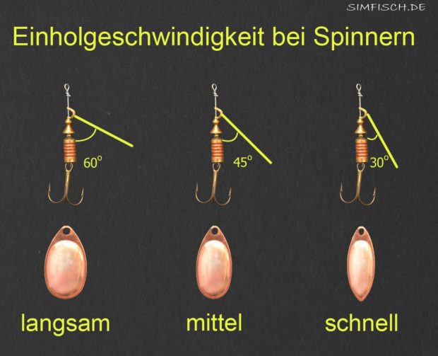 Einholgeschwindigkeit bei Spinnern