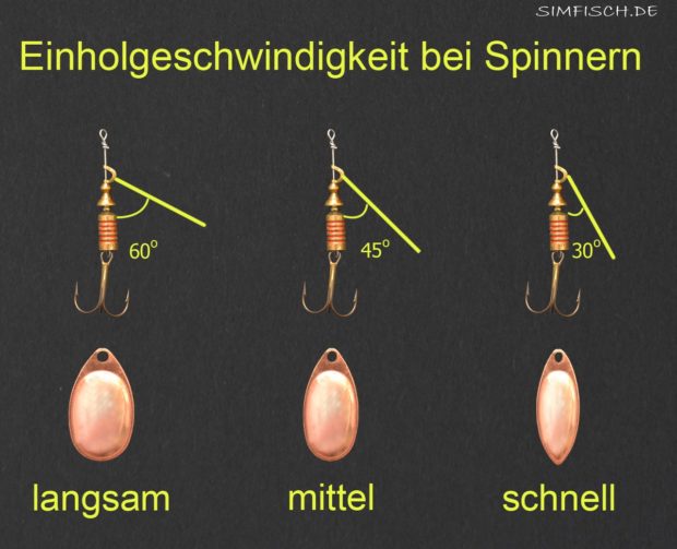 Einholgeschwindigkeit bei Spinnern