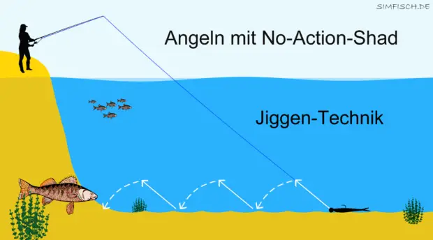 Angeln mit No-Action Shads