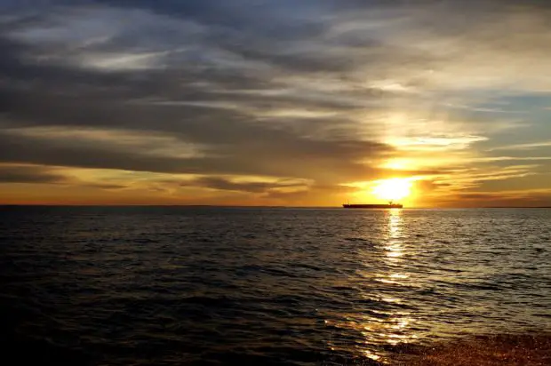 Sonnenuntergang im Greifswalder Bodden