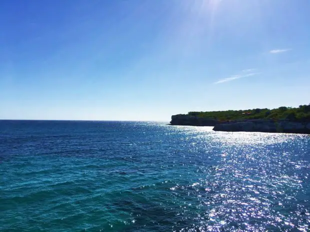 Meeresangeln im offenen Meer auf Mallorca