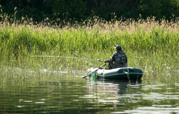 Schlauchboot zum Angeln