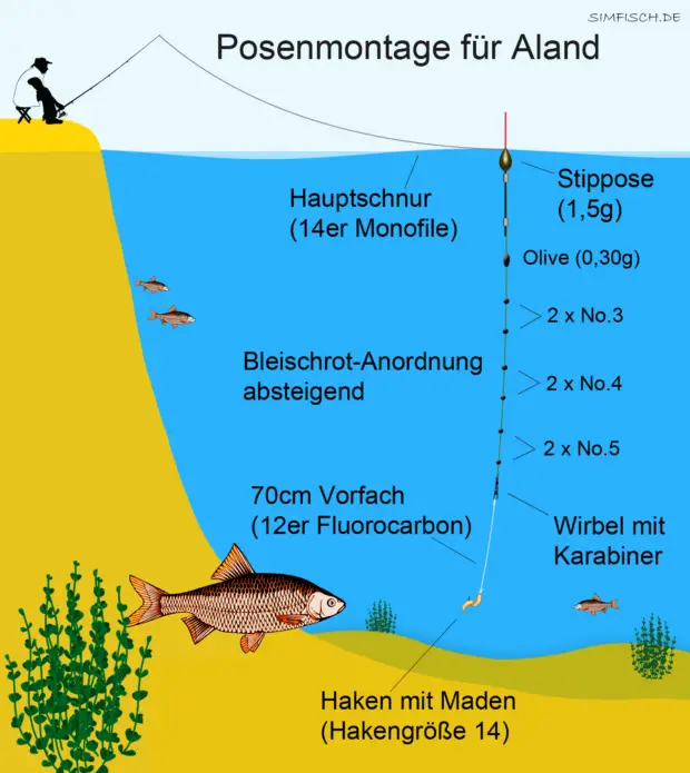 Posenmontage für Aland