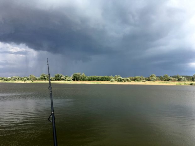 Angeln bei Gewitter