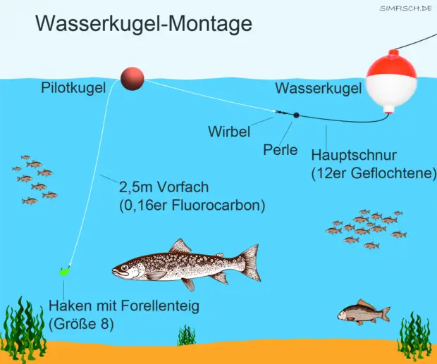 Wasserkugel-Montage