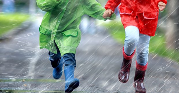 Im Regen