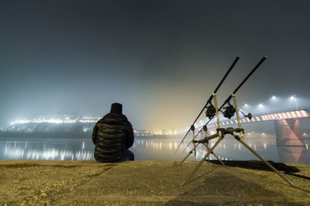 Grundangeln mit Weitwurfrolle