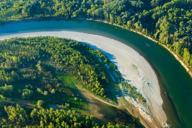 Flüsse Mura und Drava in Kroatien